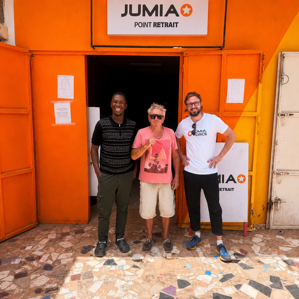 Lies Mollard, CEO Jumia Sénégal, à un Point de retrait